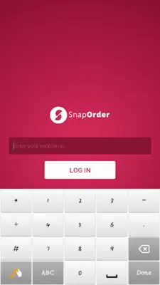 SnapOrder android App screenshot 1